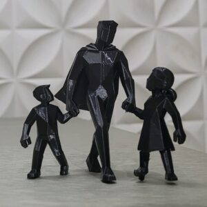 Statyett - Far, son & dotter